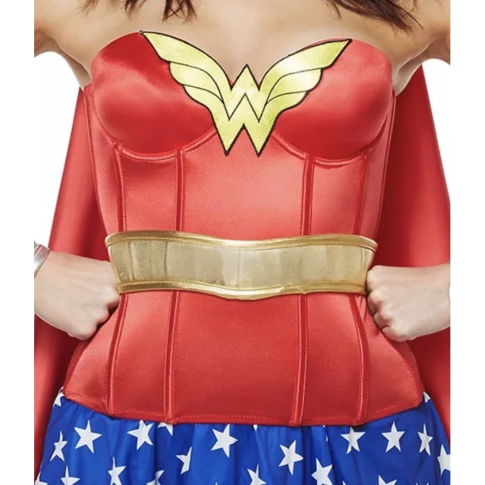 Justice League Wonder Adult Women's Corset Bra Red Sexy Size Small